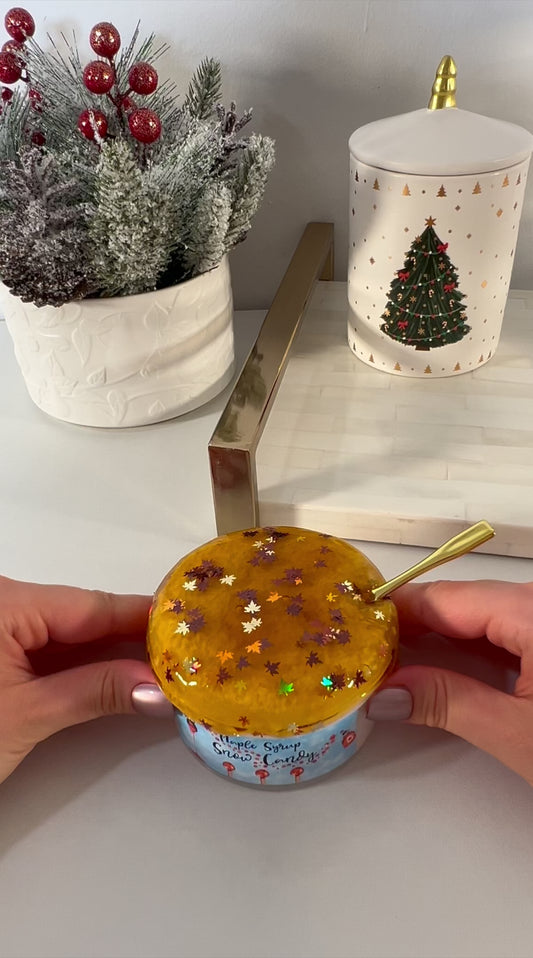 Maple Syrup Snow Candy